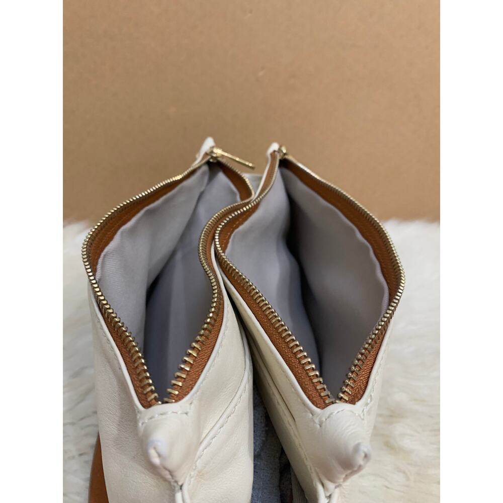 VALENTINA TRADIZIONE ITALIANA Soft Cream Leather Convertible Hobo XBody - Picture 8 of 16